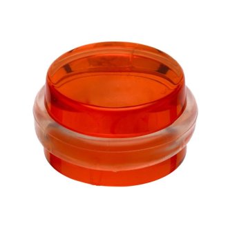 Selbstklebender Türstopper, Ø 34/38 x 21 mm, Kunststoff, orange