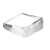 HETTICH Selbstklebender Türstopper, 16 x 45 x 37 mm, transparent