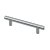 HETTICH Möbelgriff, Kunststoff, Alu-Optik, BA96, 6 Stück