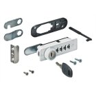 Hettich Zahlenschloss mit Riegel rechts, weiß