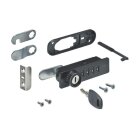 Hettich Zahlenschloss mit Riegel rechts, schwarz