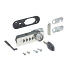 Hettich Zahlenschloss mit Riegel links, verchromt