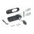 HETTICH Zahlenschloss mit Riegel links, Kunststoff, schwarz, 24 x 86,8 mm