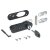 HETTICH Zahlenschloss mit Riegel links, Kunststoff, schwarz, 24 x 86,8mm