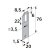 HETTICH Schrankaufhänger, 76 x 20 x 1,5mm, Stahl verzinkt, 50 Stück