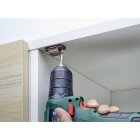 HETTICH Magnetschnäpper 2 kg, Gegenplatte starr, 35 x 15 x 13 mm, verzinkt, braun, 50 Stück