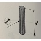 Kunststoffdübel, Ø 8 x 30 mm, Kunststoff, weiß  50 Stück