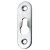 HETTICH Universalaufhänger für Linsenkopfschrauben, 62 x 19 x 2mm, Stahl verzinkt, 50 Stück