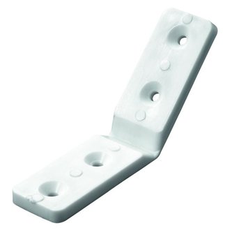 Eckverbinder 90-270° 90 x 20 x 4mm Kunststoff weiß