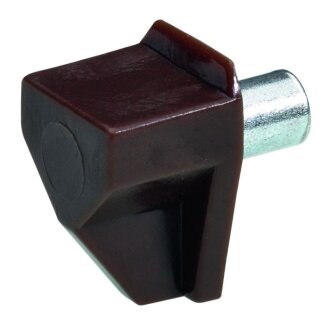 Hettich Safety Bodenträger, 5 mm, Stahl, Kunststoff, braun, 100 Stück