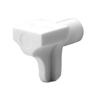 Hettich Bodenträger mit Zapfen, 6 mm, Kunststoff, weiß, 200 Stück