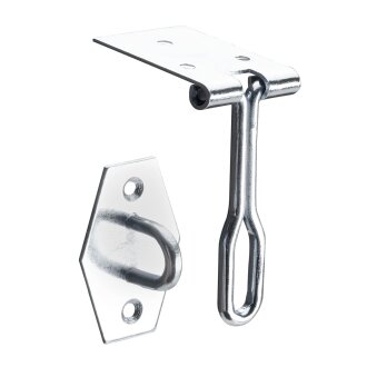 HETTICH Drahtüberfalle, 80 x 25mm, Stahl verzinkt, 25 Stück