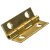 HETTICH Schmales Scharnier, 20 x 12 x 0,5mm, Stahl vermessingt, 20 Stück