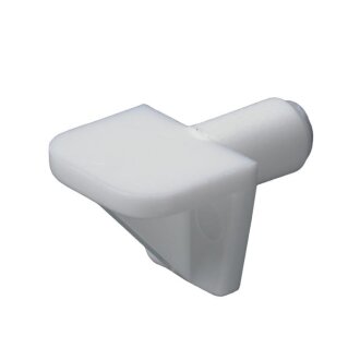 Hettich Bodenträger mit Zapfen, Kunststoff, weiß, 200 Stück