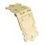 HETTICH Schatullenscharnier, 20 x 47 x 20mm, Stahl vermessingt, 20 Stück